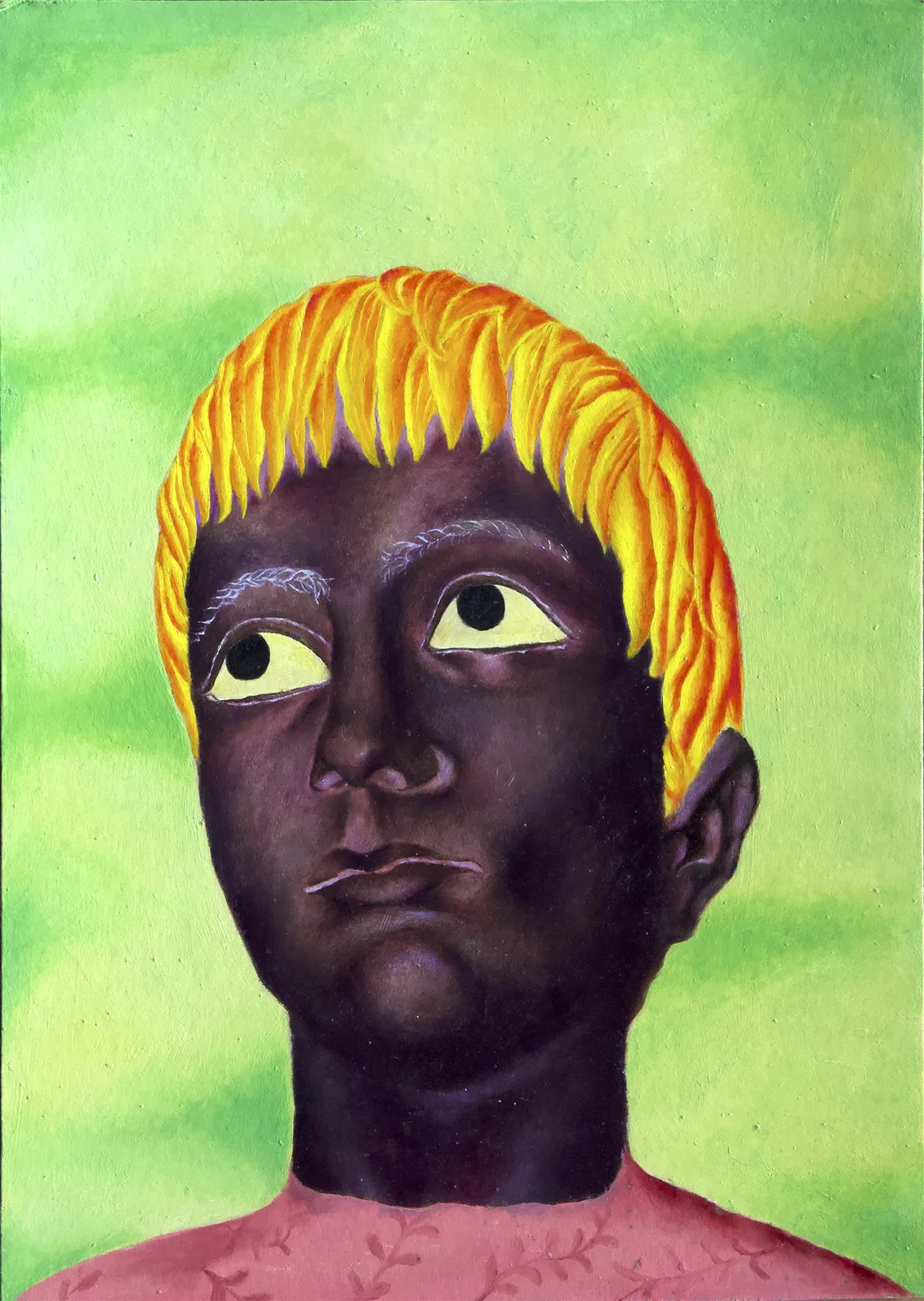 Ada Rizzo, Gattamelato, 2026. Oil on cardboard · 42 × 29.7 cm