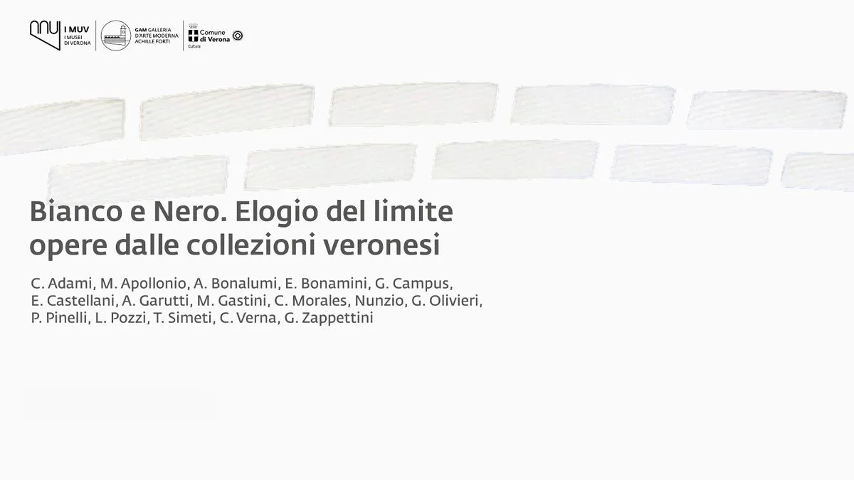 Lucio Pozzi in Bianco e Nero. Elogio del limite at Galleria d'Arte Moderna Achille Forti, Verona