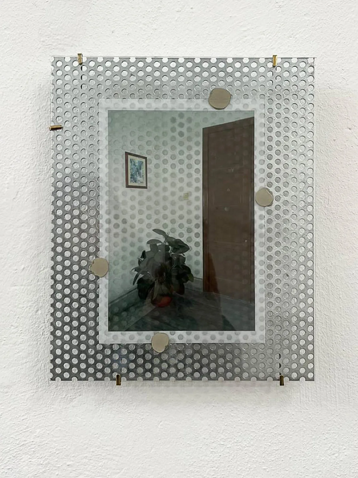 Angela Pillitteri, Infraspazi, 2025. Photo on steel · 23.5 × 28 cm