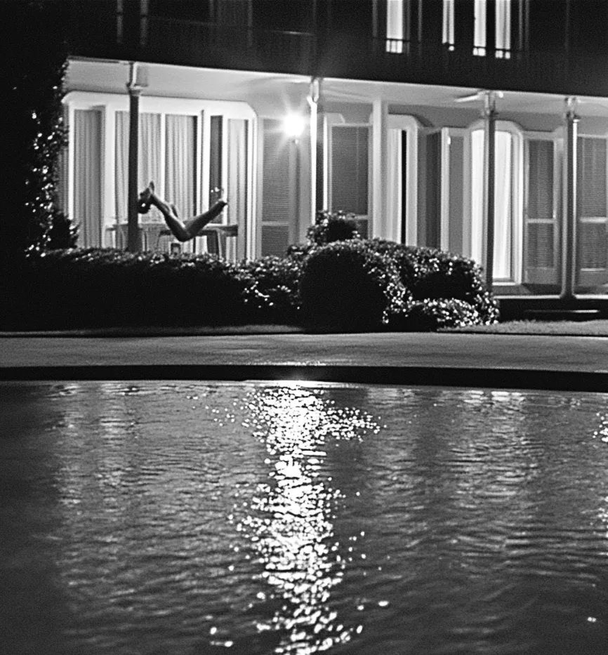 Martina Sauter, dw: pool, 2025/26. Silver gelatin print, framed · 60 × 50 cm