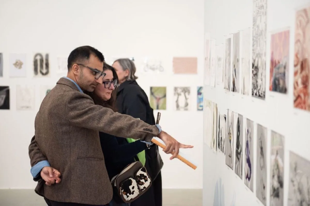 Richard Deacon in Drawing Biennial 2024 at Drawing Room, London
