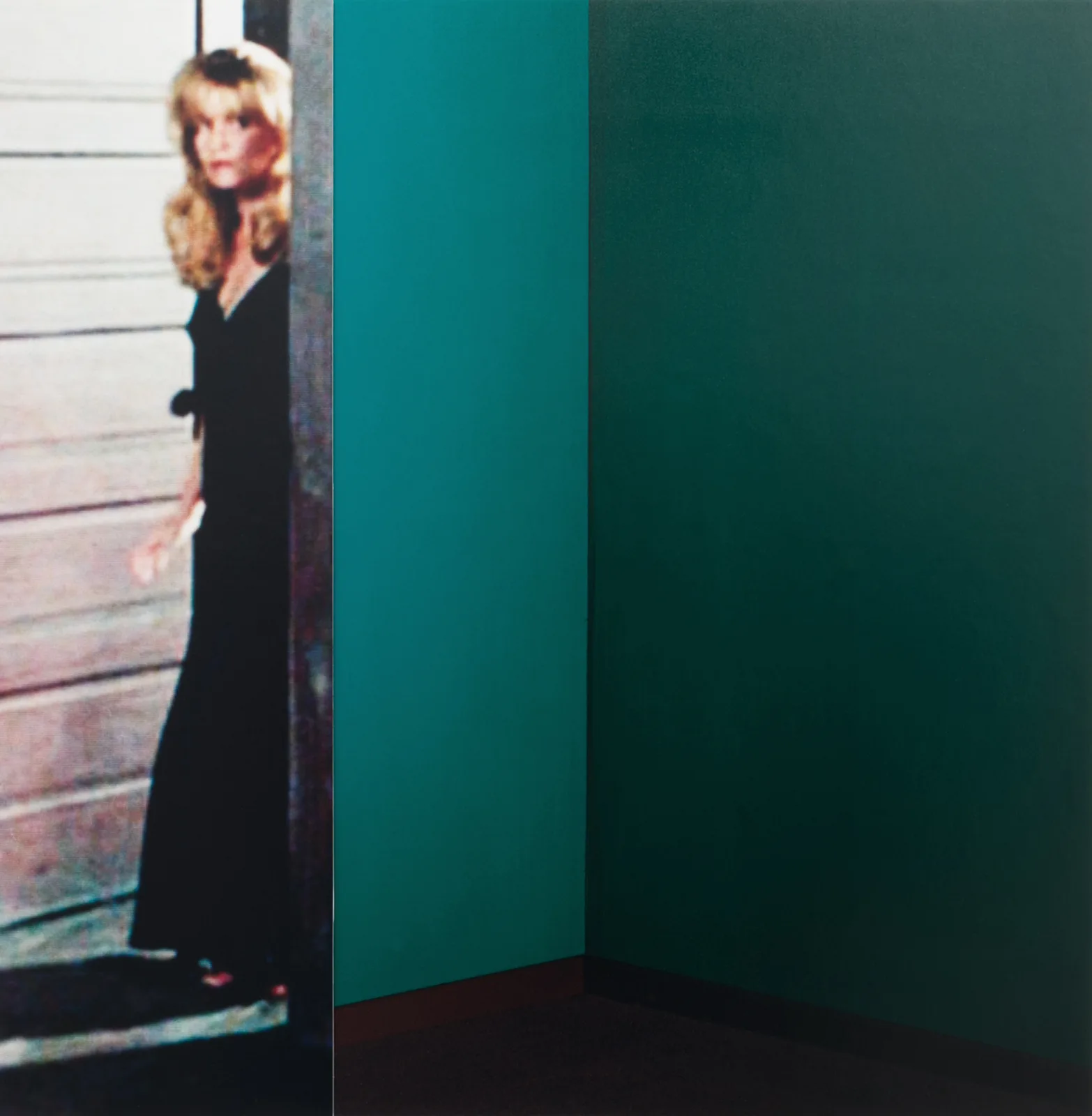 Martina Sauter, Laura, 2011. Two-part C-print collage on aluminium · 30 × 28 cm