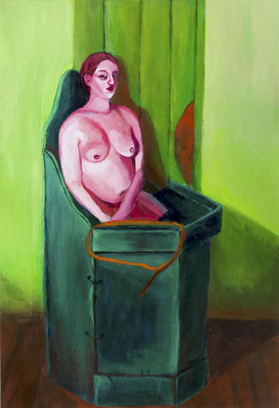 Agnese Bruno, S.T. 09, 2024. Acrylic on paper · 42 × 29.7 cm