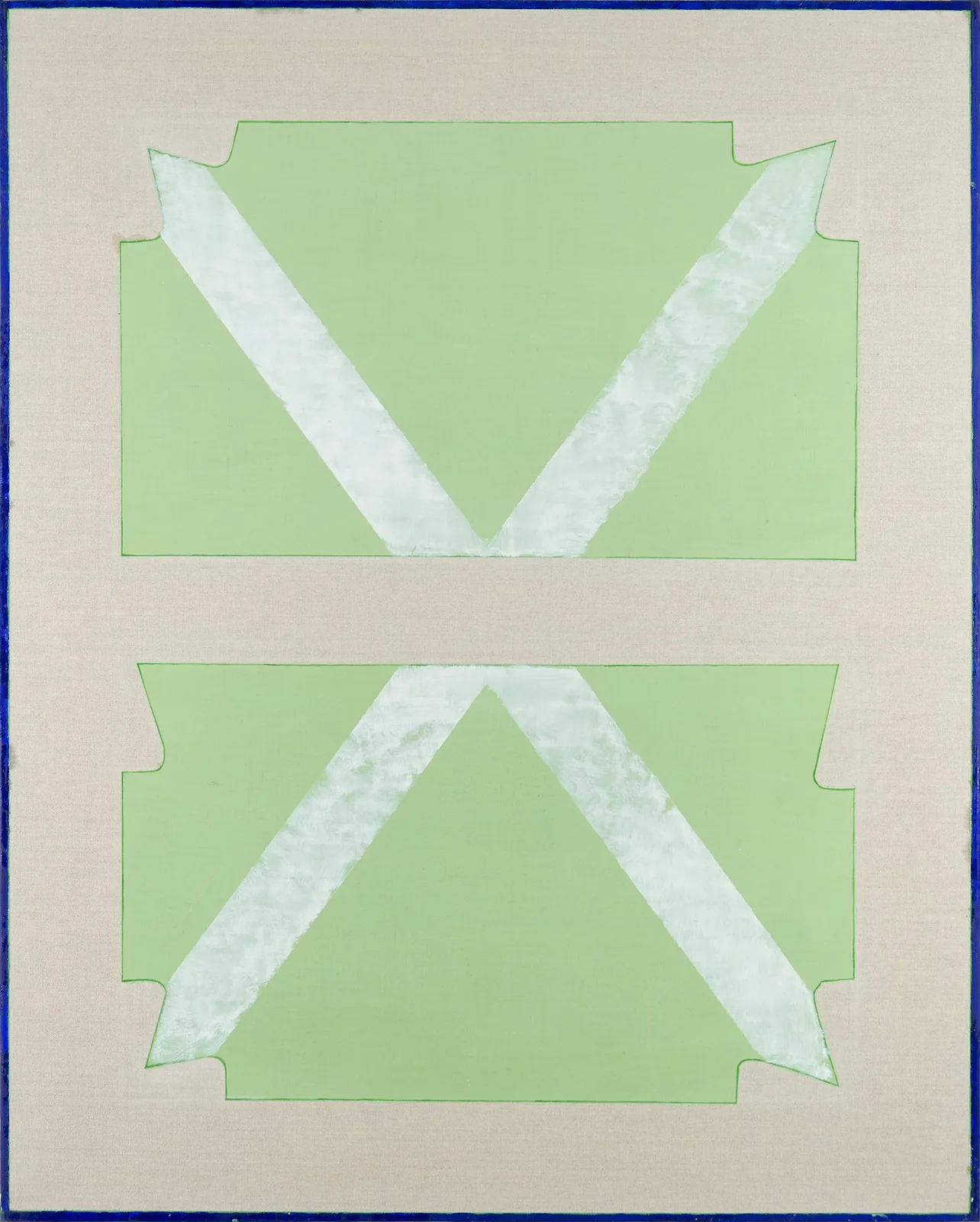 SCP14. SCPX – 1, 2014, Tempera all’uovo, olio, gesso pigmentato su lino, 90 X 72 cm