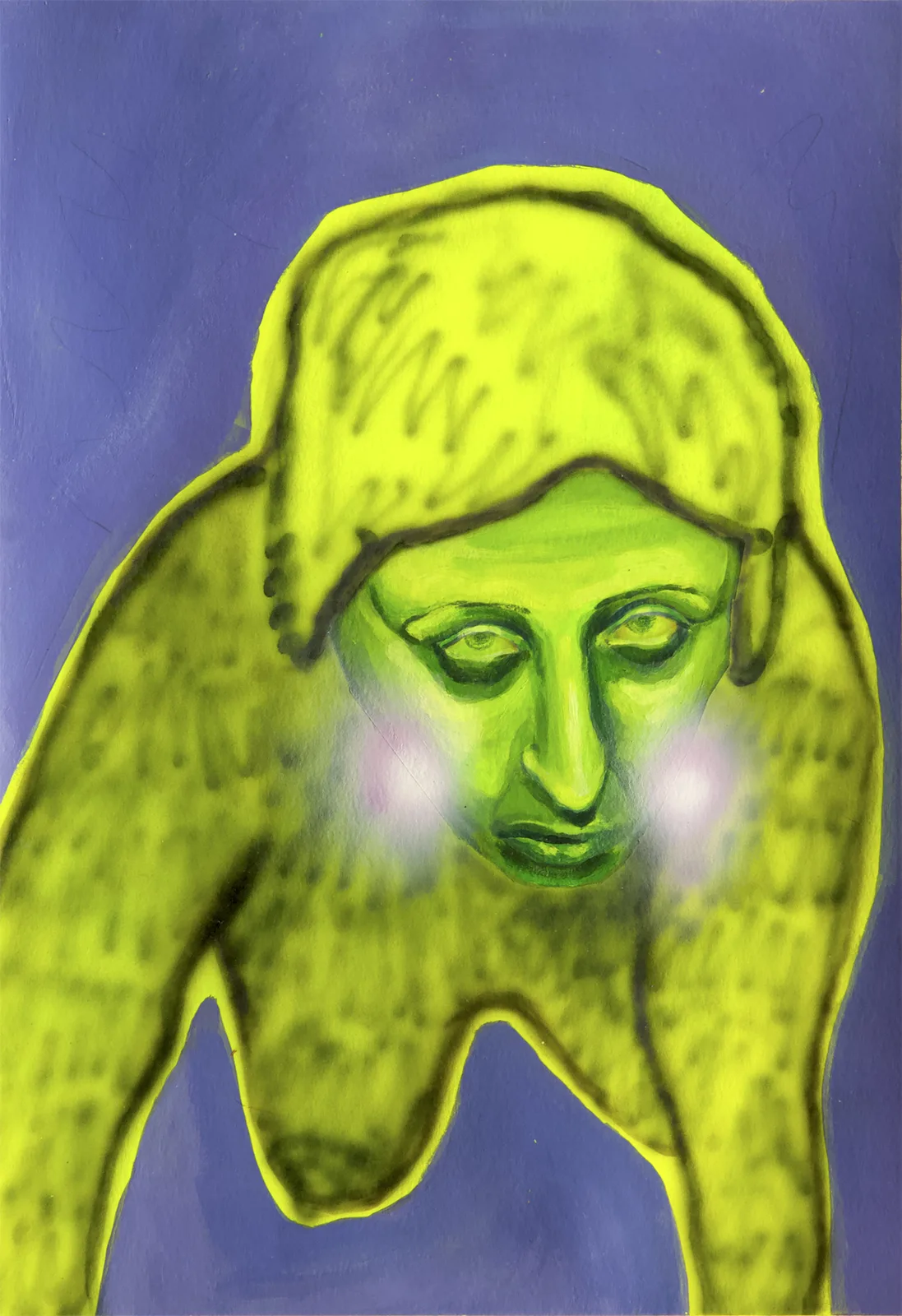 Agnese Bruno, S.T. 19, 2025. Mixed media on paper · 42 × 29.7 cm