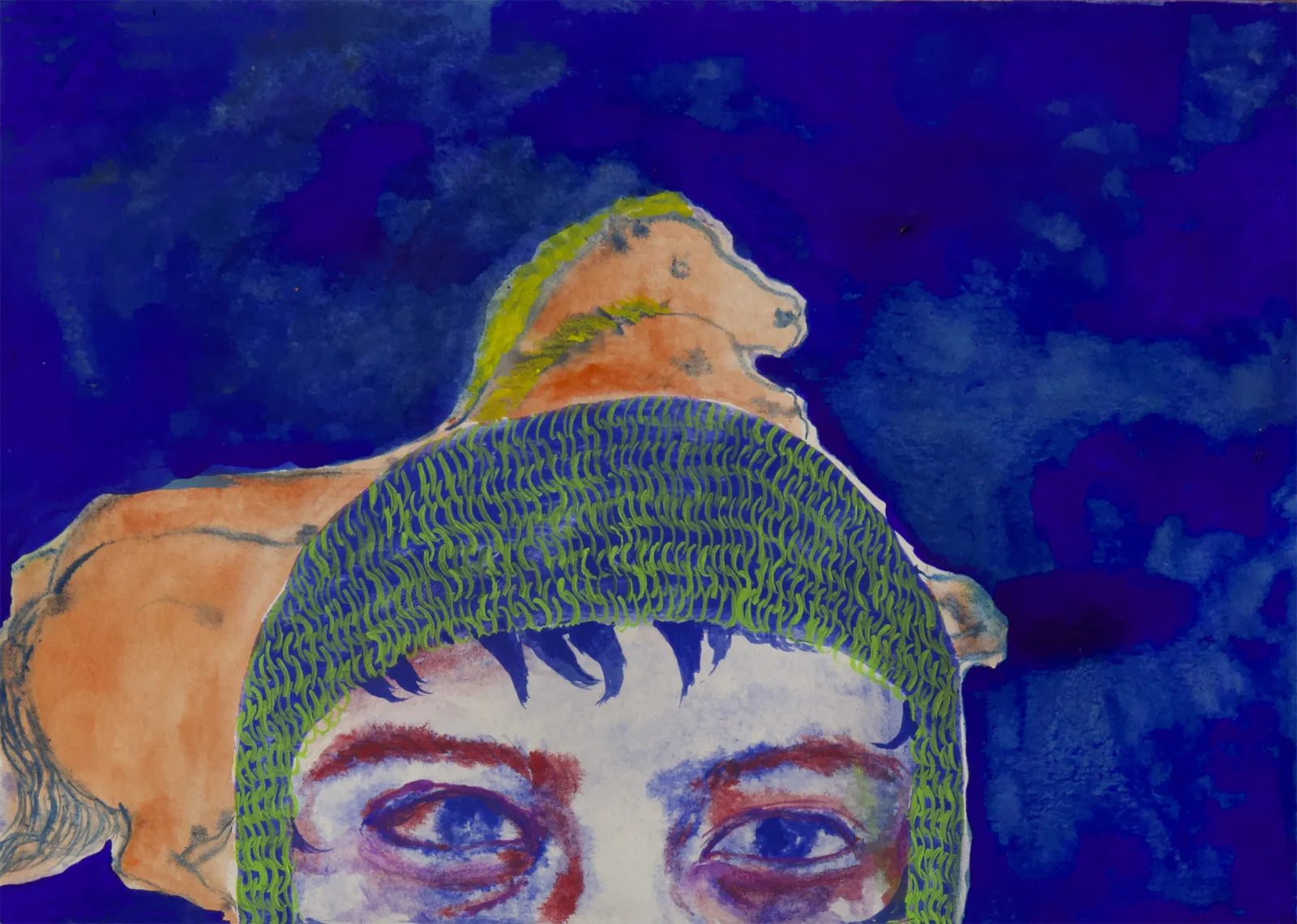 Ada Rizzo, S.T.06, 2026. Watercolour on paper · 21 × 297 cm