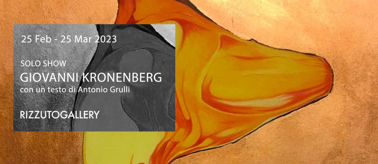 Solo Show, Giovanni Kronenberg, RizzutoGallery Palermo