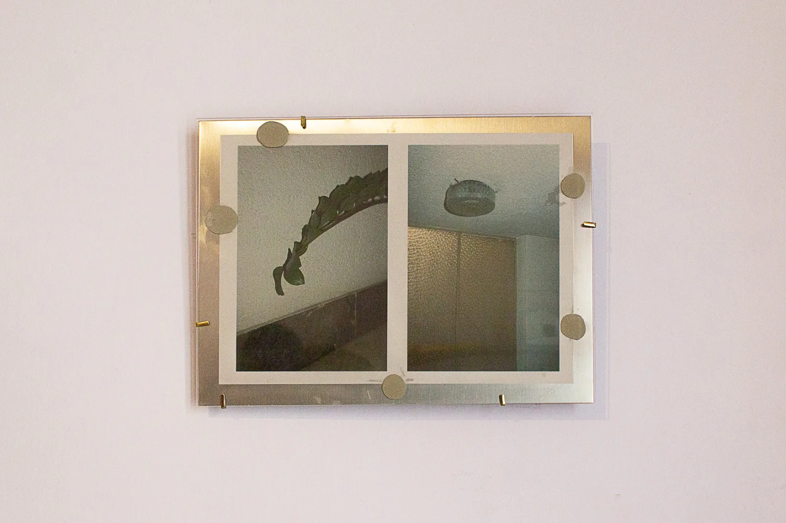 Angela Pillitteri, Infraspazi, 2025. Photo on steel · 24.5 × 34.5 cm
