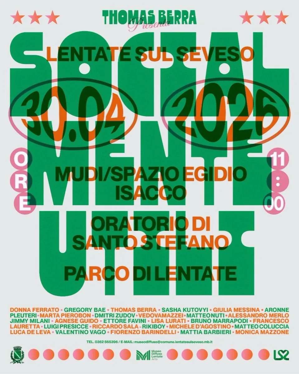 Luigi Presicce and Mattia Barbieri in Socialmente utili at MuDi Museo Diffuso di Lentate sul Seveso
