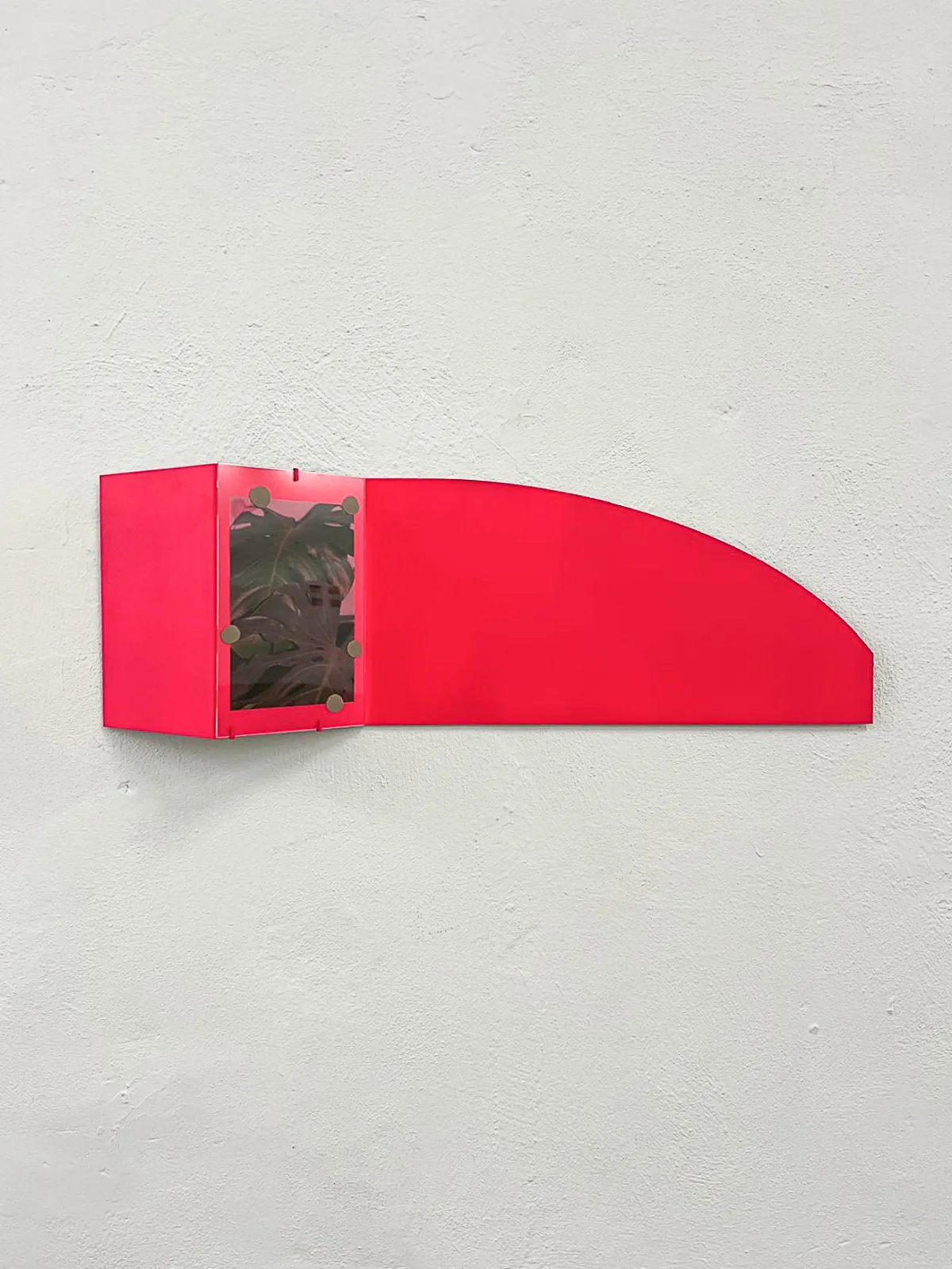 Angela Pillitteri, Infraspazi, 2025. Photo on enamelled sheet metal · 22 × 70 × 10 cm