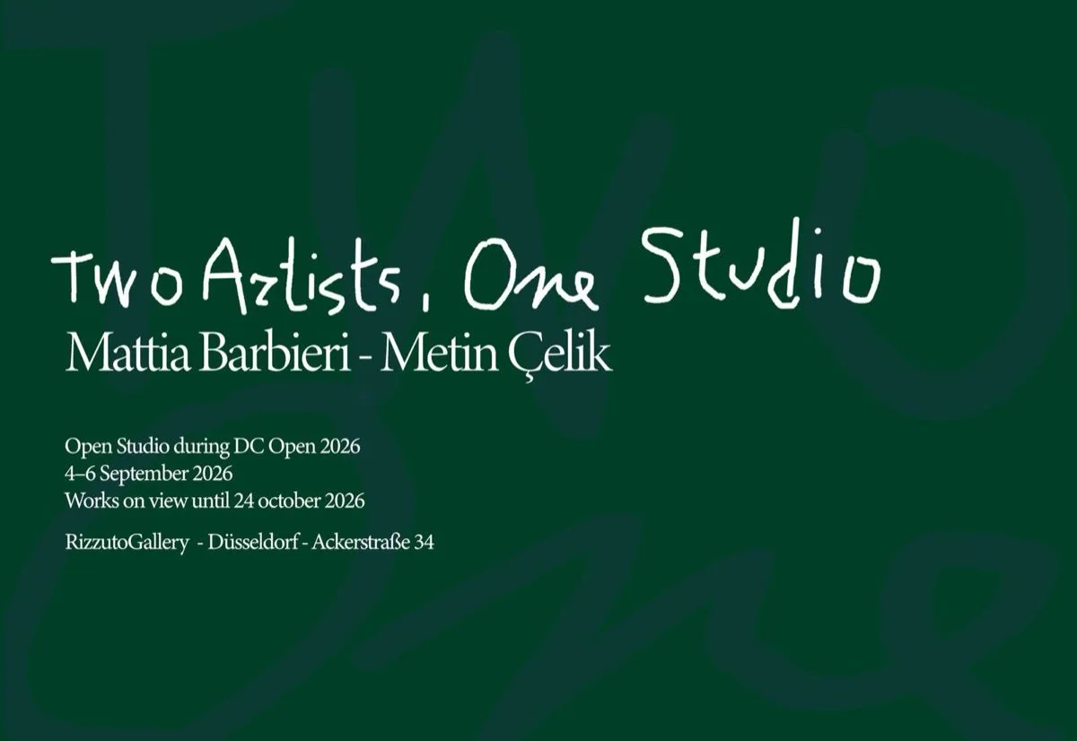 Mattia Barbieri and Metin Çelik in Two Artists, One Studio at RizzutoGallery Düsseldorf for DC Open 2026