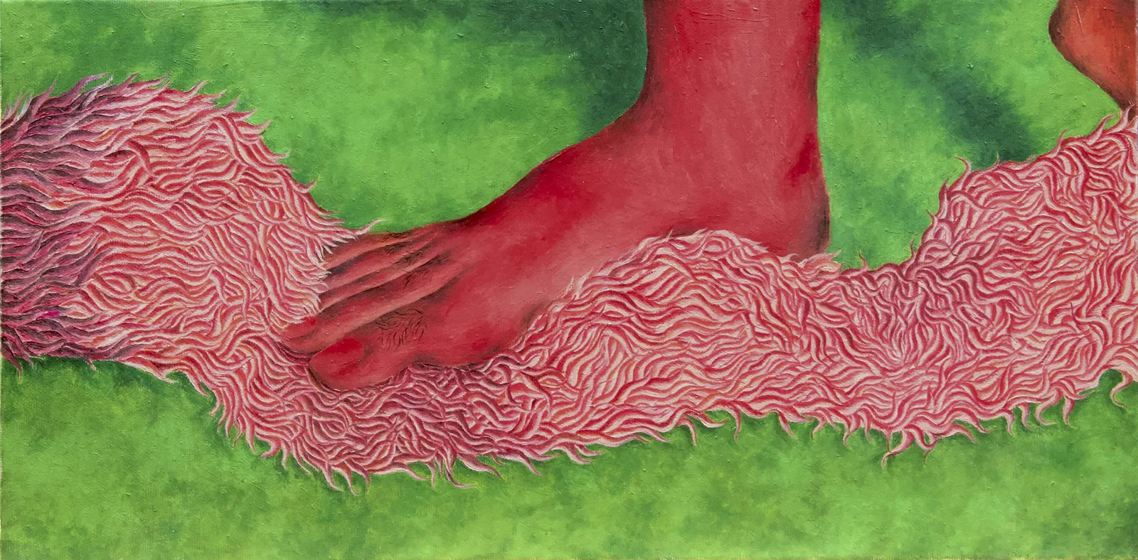 Ada Rizzo, Santissimo, 2025. Oil on canvas · 25 × 50 cm