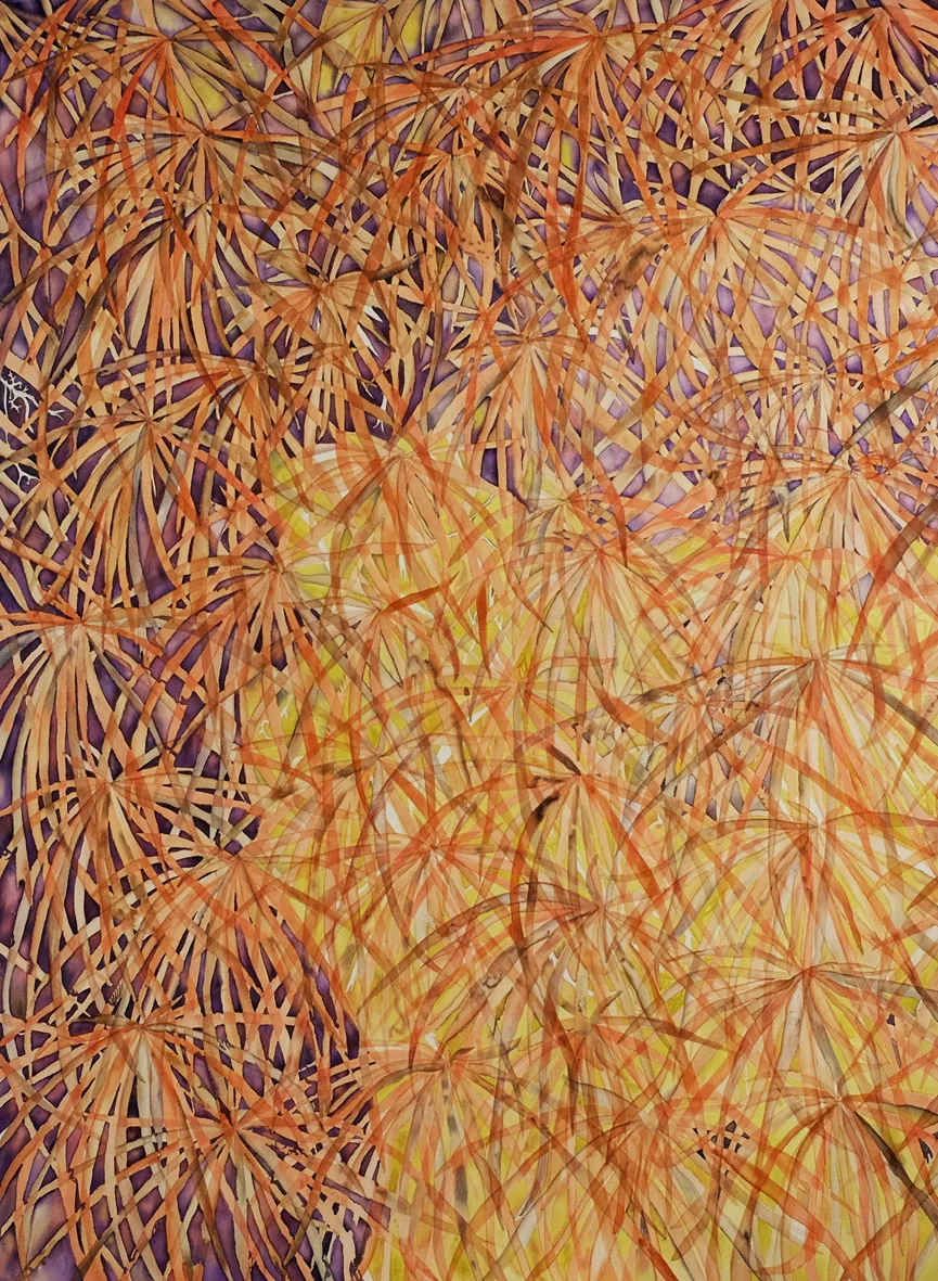 LE STANZE D'ARAGONA I. Cristiano Menchini, Nessun luogo è lontano, 2014, Acquerello e acrilico su tela