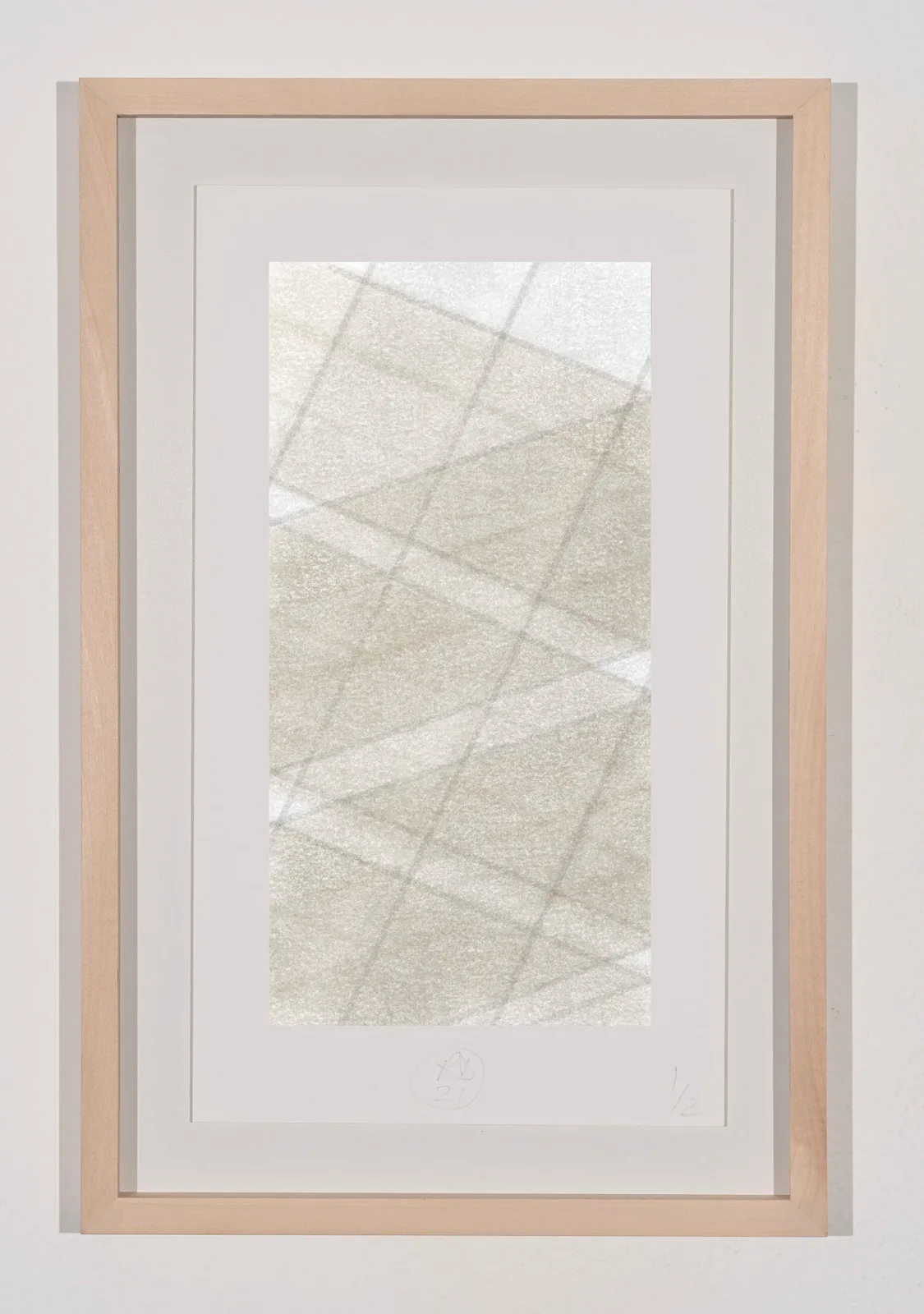 Richard Deacon, BED #1, 2024. Fine Art Giclée print on Cotton paper · 35.5 × 20 cm