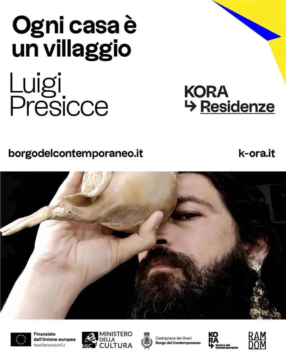 Luigi Presicce in residence at Kora – Centro del Contemporaneo for Ogni casa è un villaggio