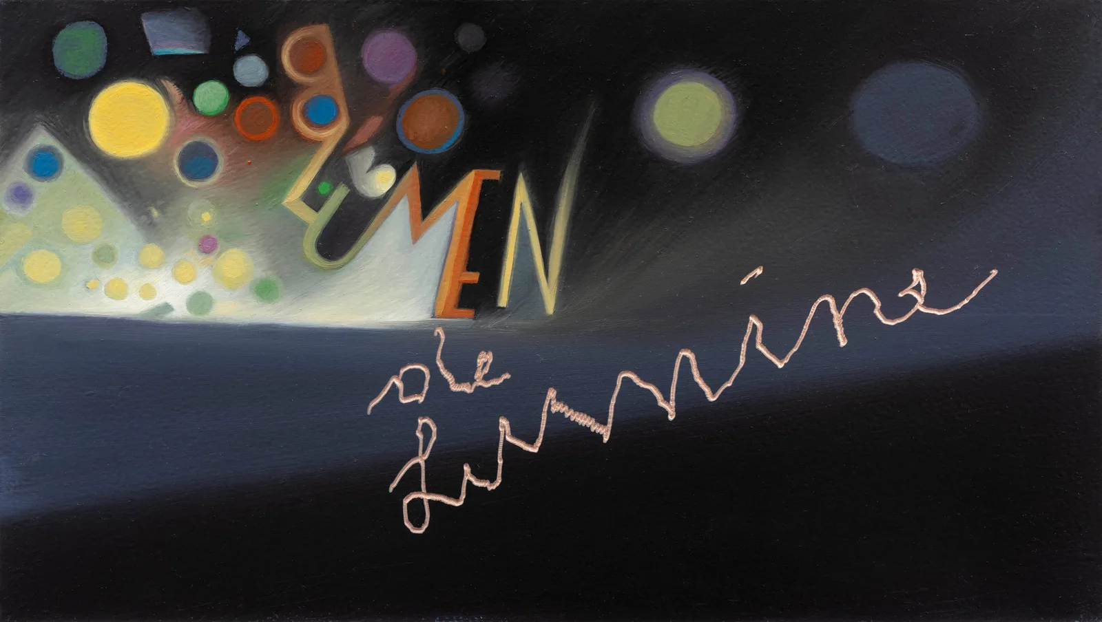 Mattia Barbieri, Titolo, 2025. Oil on copper · 16.5 × 29 cm