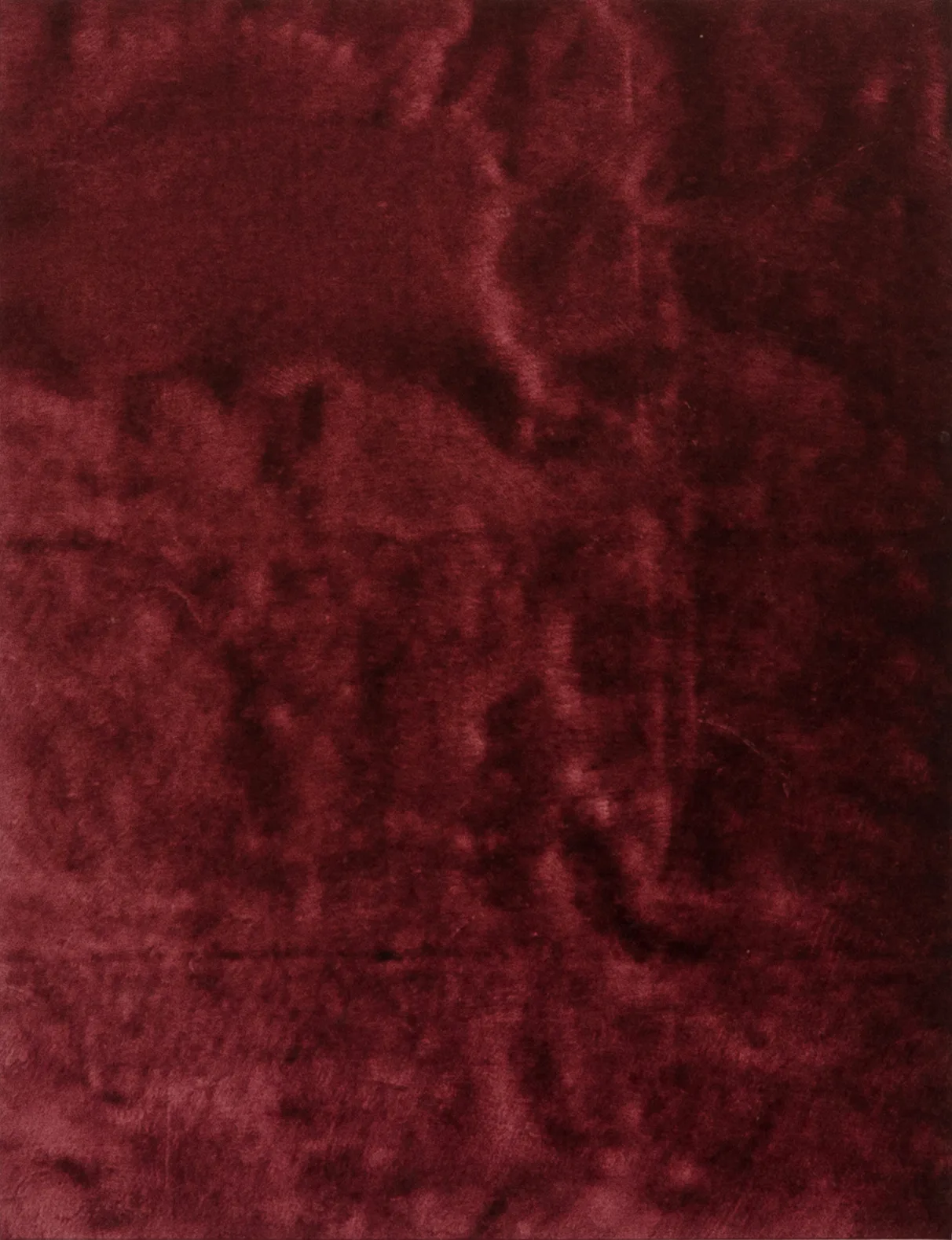 Linda Carrara, Frottage - Madonna delle rocce, 2020. Oil on canvas · 48 × 37 cm