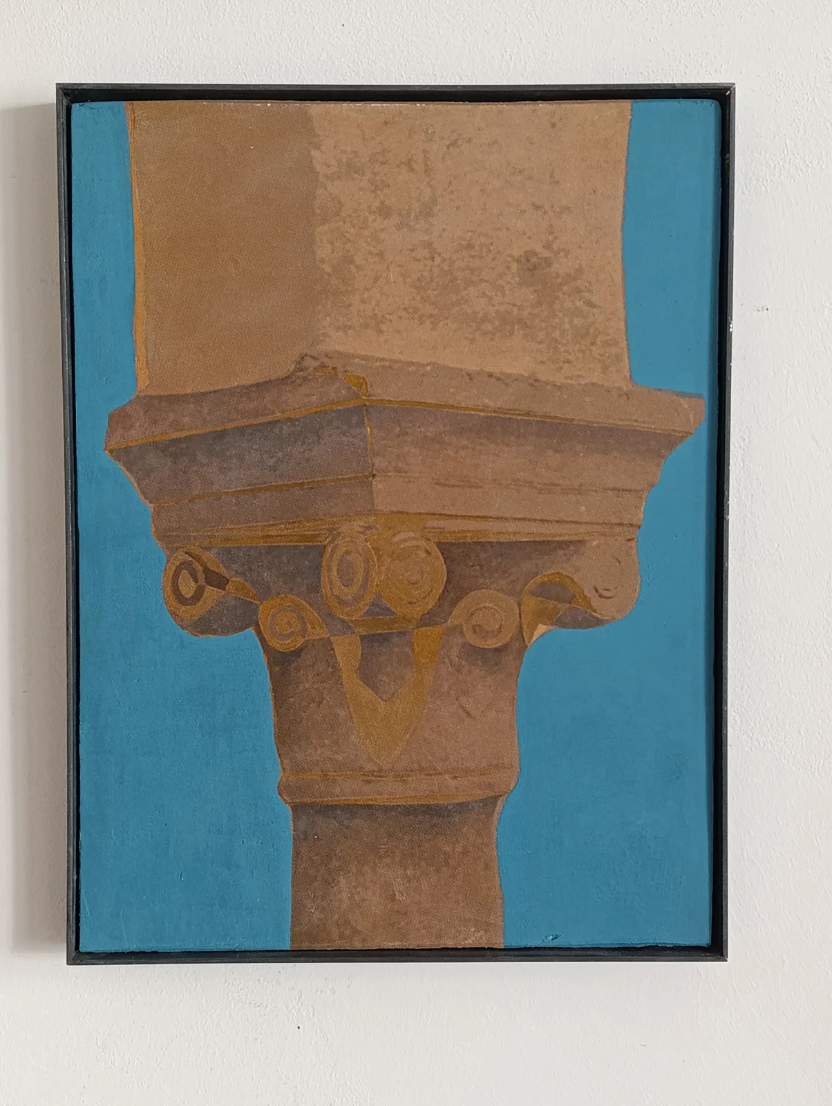 Daniele Franzella, Costruzione 9, 2026. Digital fresco, Iron · 50 × 38 cm